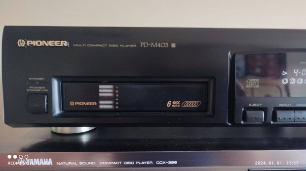 Pioneer PD-M403 6 lemezes CD lejtsz (Hibtlan szp llapot!)