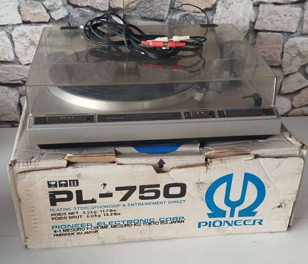 Pioneer PL-750 Direct-Drive, Új AT Tű,Minden Kűködik:2890 Tata