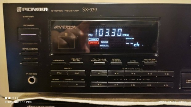 Pioneer SX-339 Stereo Receiver (Hibtlan karcmentes gyri tvval!)