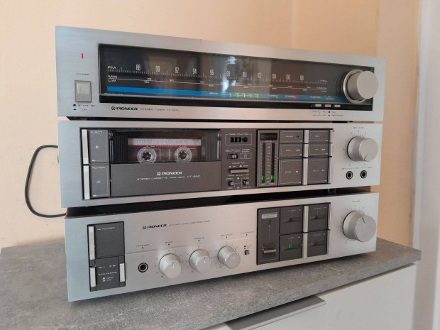 Pioneer nagy hifi szett sztereo erst tuner deck