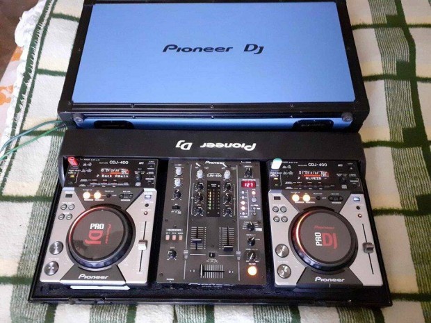 Pioneer szett Cdj, Djm 400 + kombi rack. Cserlhetk, bontom is