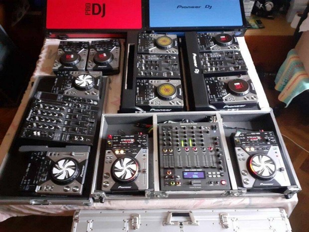 Pioneer szett Cdj, Djm + kombi, egyes rack. Cserlhetk is