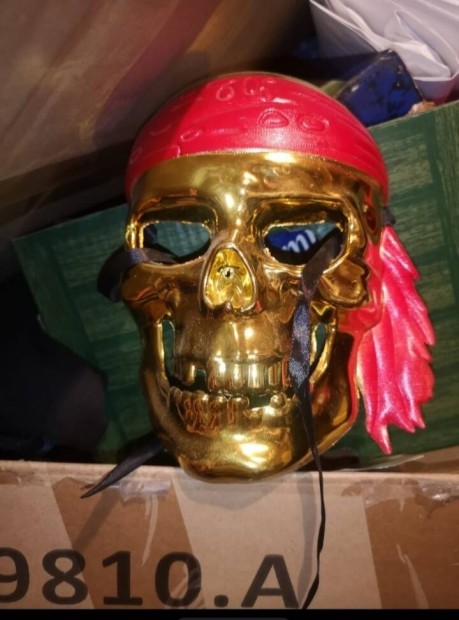 Pirate Gold arany kalz maszk Halloween 