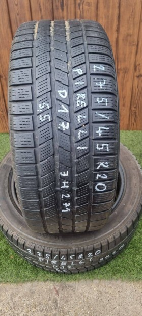 Pirelli 275/45 R20 ~5mm 2017-es Tli Gumiabroncs 2db #271