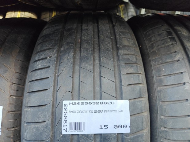Pirelli CINTURETO P7 P7C2 225/55R17 97W FR DOT3919 5,5MM HASZNÁLT
