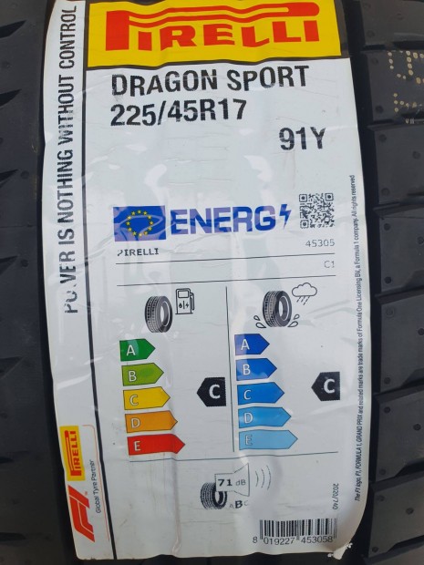Pirelli Dragon Sport 225/45r17 nyri gumi