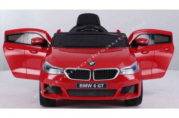 Piros BMW GT 12V 1 személyes eredeti licence elektromos kisautó