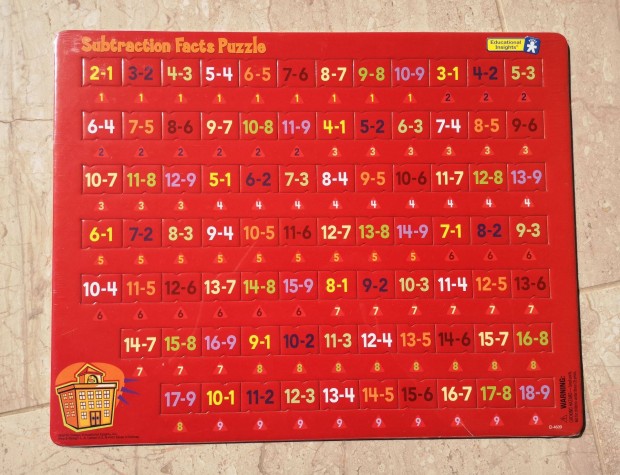 Piros Kivons Matematikai Puzzle