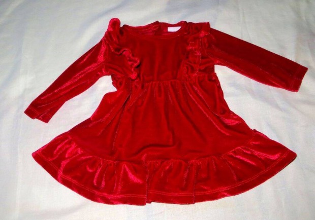 Piros fodros tkrbrsony ruha 3 h 56 - 62 cm F and F h:35 cm
