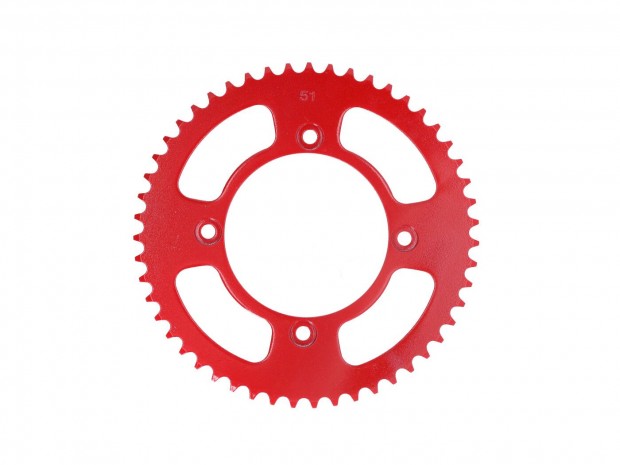Piros hátsó lánckerék 51 fog 420-as lánchoz - Beta RR 50 Enduro 05-17