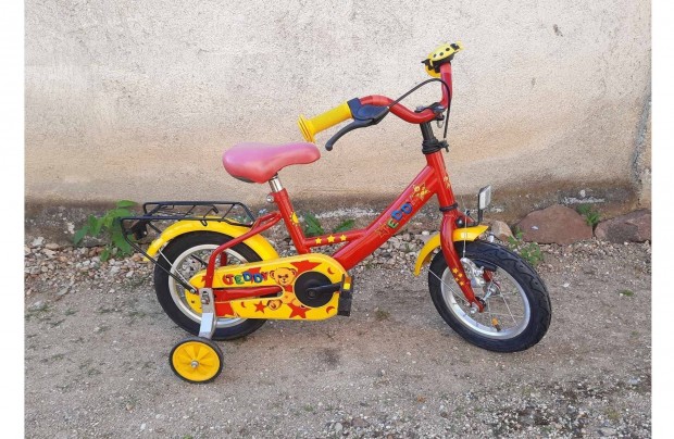 Piros-srga szn 12" gyerek bicikli hibtlan llapotban elad