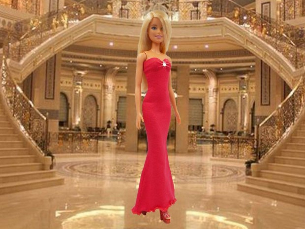 Piros sell fazon kisestlyi ruha barbie babkhoz, j, GLS 1290