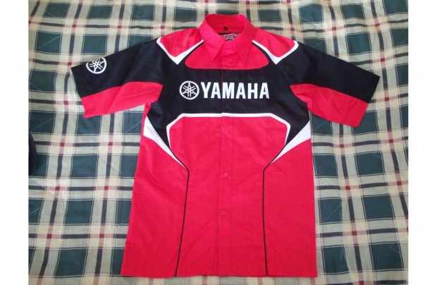 Piros színű Yamaha Red Paddock ing XS méret, új, eredeti, gyereknek is