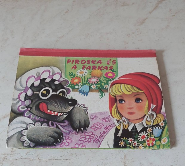Piroska és a farkas térbeli retro mesekönyv