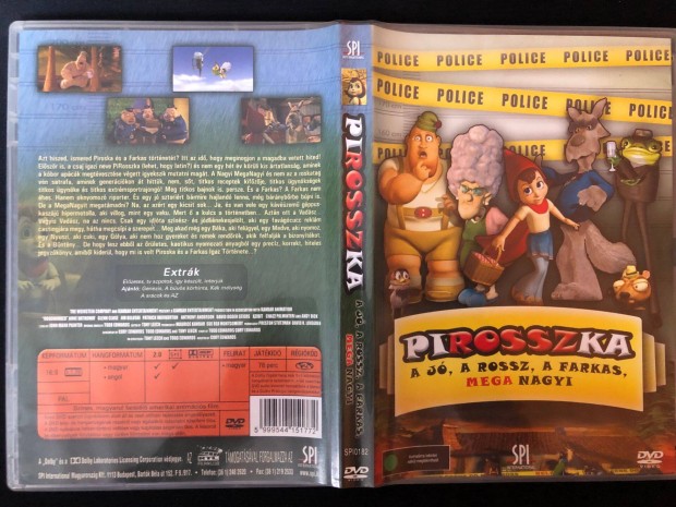 Pirosszka DVD A J, a Rossz, a Farkas, mega nagyi