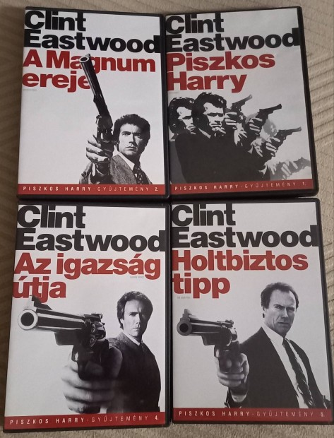 Piszkos Harry gyjtemny - 4 dvd - Clint Eastwood