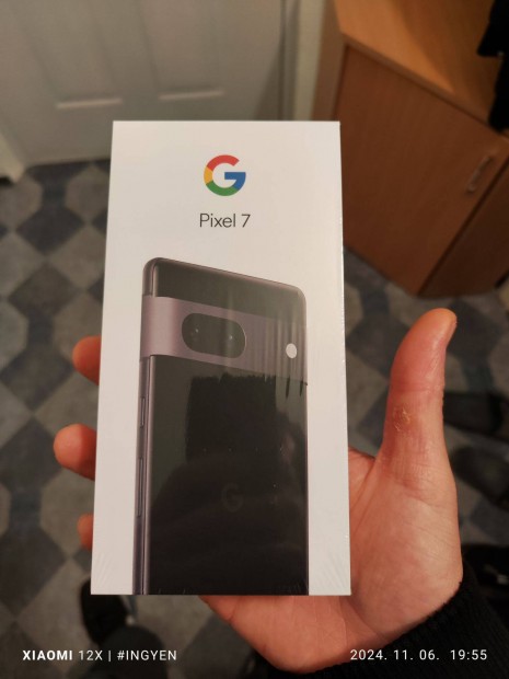 Pixel 7, 8/256GB, fekete