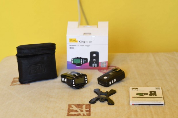 Pixel King Pro TTL Nikon Rádiós Vakuvezérlő Távkioldó Kioldó & Vevő