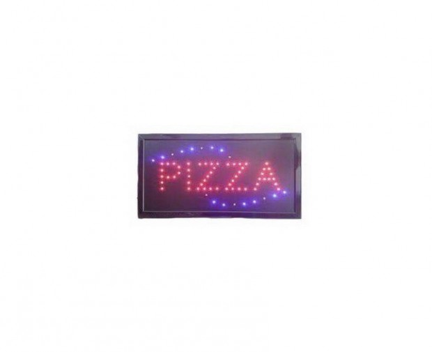 Pizza Led vilgt reklm tbla 50 x 25 cm