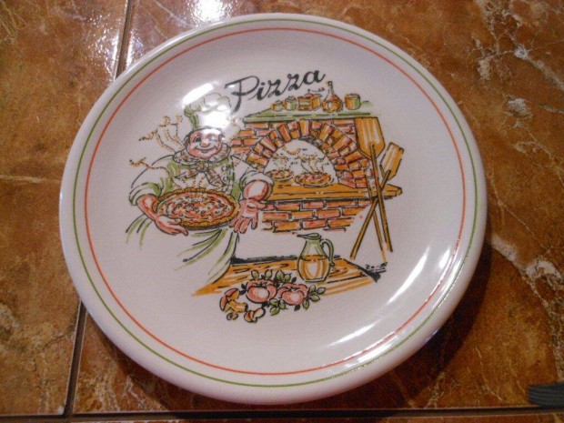 Pizza tnyr 24 cm rgi angol Ironstone jelzett porceln szp llapot