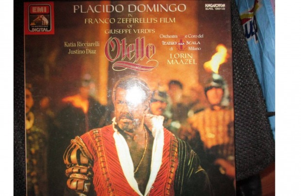 Placido Domingo Otello dszdobozos bakelit hanglemez album elad