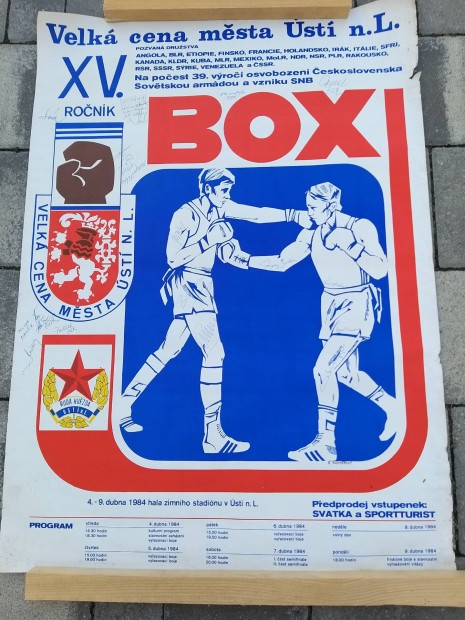 Plakt, box, velk cena usti n.L. 1984