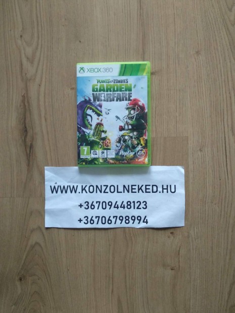 Plants vs. Zombies Garden Warfare eredeti Xbox 360 jtk