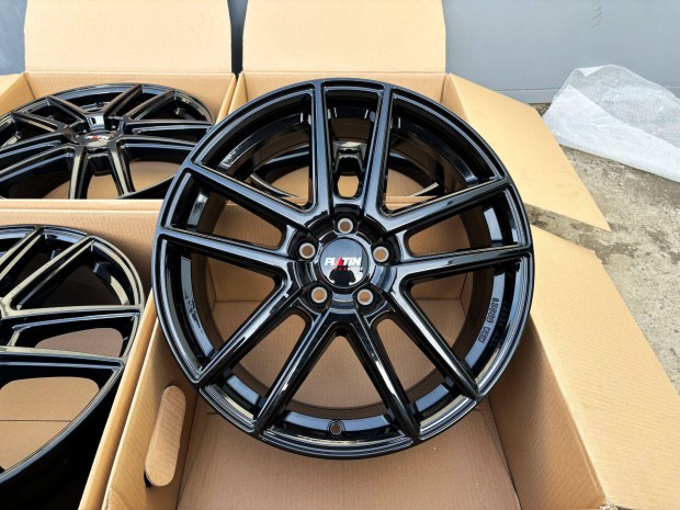 Platin 18" ET55 5x108 Új fekete alufelni eladó 18 coll Ford Volvo