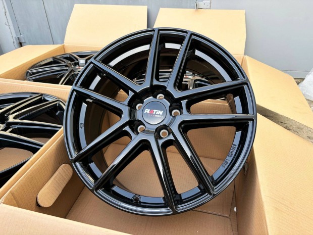 Platin 18" ET55 5x108 Új fekete alufelni eladó 18 coll Ford Volvo
