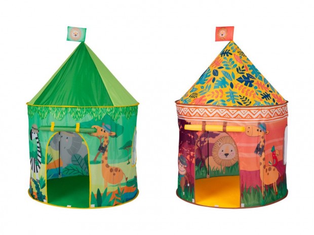 PlayTive Safari zöld / sárga játéksátor, 100 x 145 cm poliészter játs