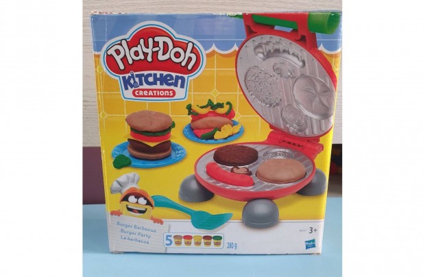 Play-Doh hamburger barbecue gyurma szett