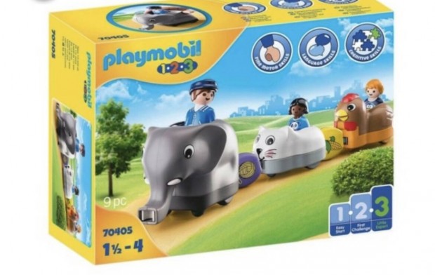 Playmobil 1-2-3 els llatos vonat