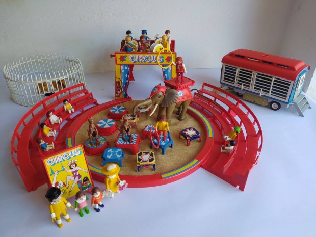 Playmobil 3553 cirkusz zenekarral cirkuszi kocsival ketreccel llatok