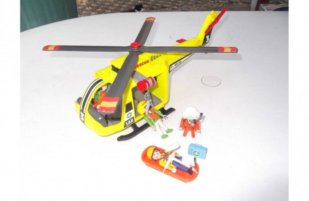 Playmobil 3845 Ment Helikopter - kompletten felszerelve - jszer