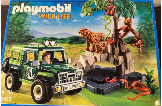 Playmobil 5416 Terepjrs vadr tigrisekkel s orngutnokkal