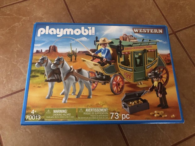 Playmobil 70013 Western lovaskocsi postakocsi szekr