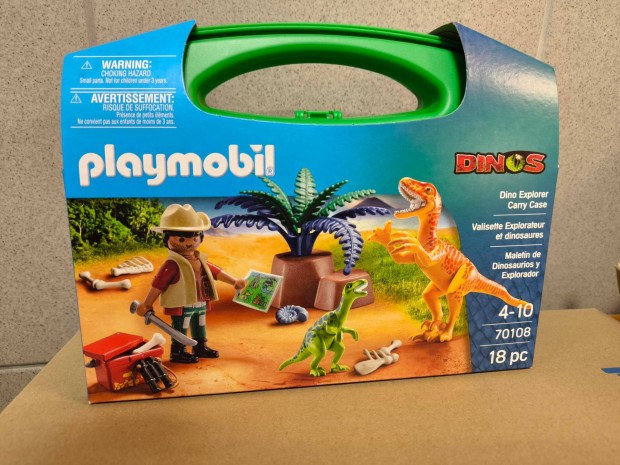 Playmobil 70108 Hordozhat dinokutat szett velociraptorokkal j