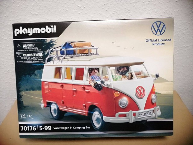 Playmobil 70176 Volkswagen Transporter T1 kempingbusz j, bontatlan