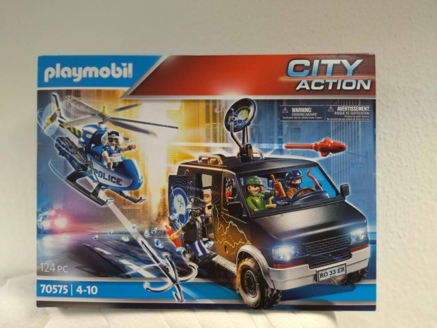 Playmobil 70575 Rendrsgi helikopter - Menekl auts nyomban j