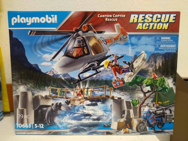 Playmobil 70663 Helikopteres mentakci a kanyonban j, bontatlan