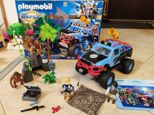 Playmobil 9407 monster dzsip aut majom szikla elad dobozval