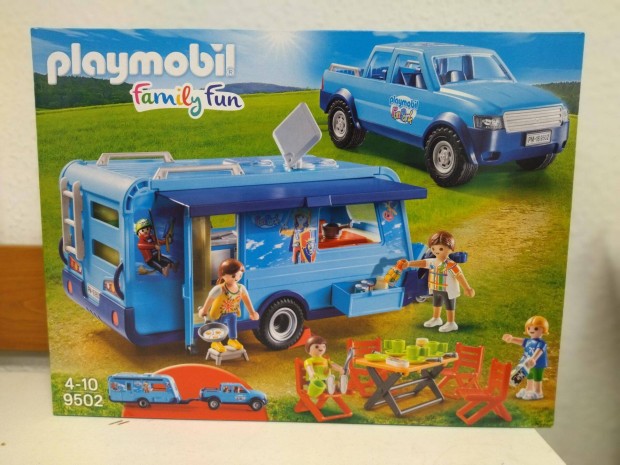 Playmobil 9502 Pick-up + Caravan Fun Park j, bontatlan