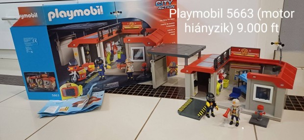 Playmobil City Action 5663 Hordozható tűzoltóság játékszett