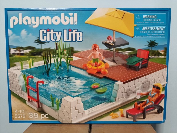 Playmobil City Life 5575 Csaldi Medence Bontatlan