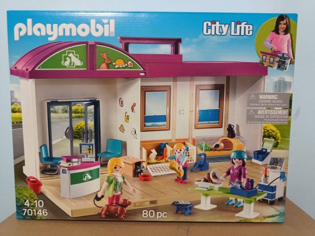 Playmobil City Life 70146 Hordozhat llatklinika j Bontatlan