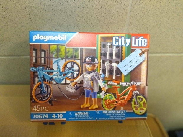 Playmobil City Life 70674 E-bike szerviz j, bontatlan