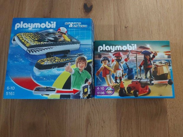 Playmobil Click Go Krokodilcsnak 5161 Kalzcsapat fegyverekkel 5136