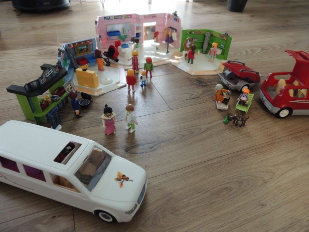 Playmobil Eskvi limuzin, br, bolt, csaldi aut egy ttelben