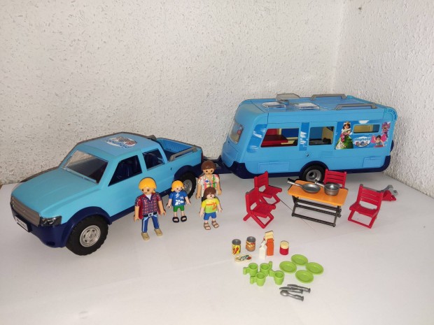 Playmobil Family Fun 9502 Pick-up lakkocsival