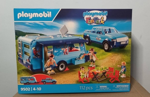 Playmobil Fun Park 9502 Pick Up Lakkocsival j Bontatlan